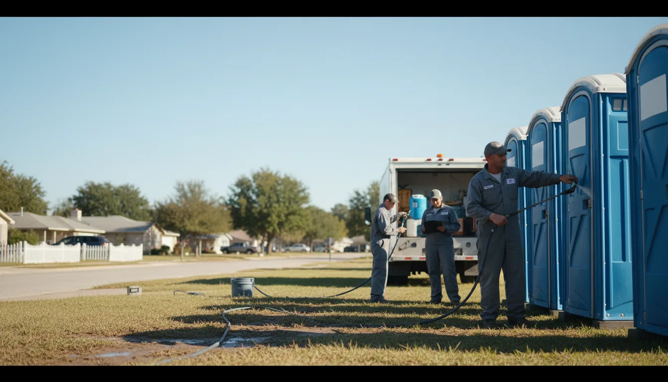 Long-Term Portable Toilet Rental in Harristown, IL near me